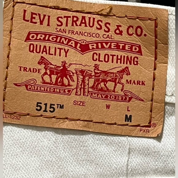 Levi's CREAM Nouveau Boot Cut  515 Jeans, LOW RISE, SLIM FIT, WOMEN SIZE 10 L=M - Picture 12 of 12